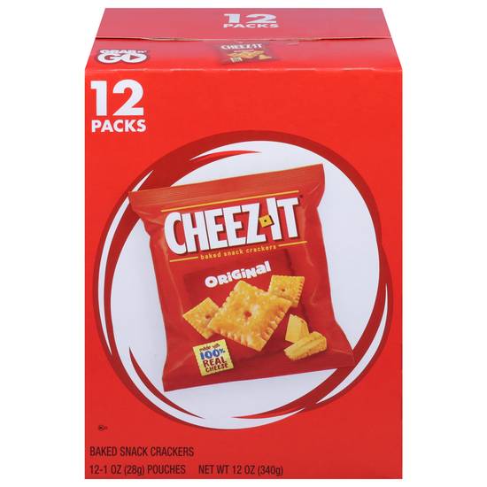 Cheez-It Original Baked Snack Crackers (12 ct)