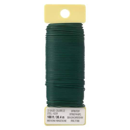 Ashland Floral Wire With 22 Gauge, Green