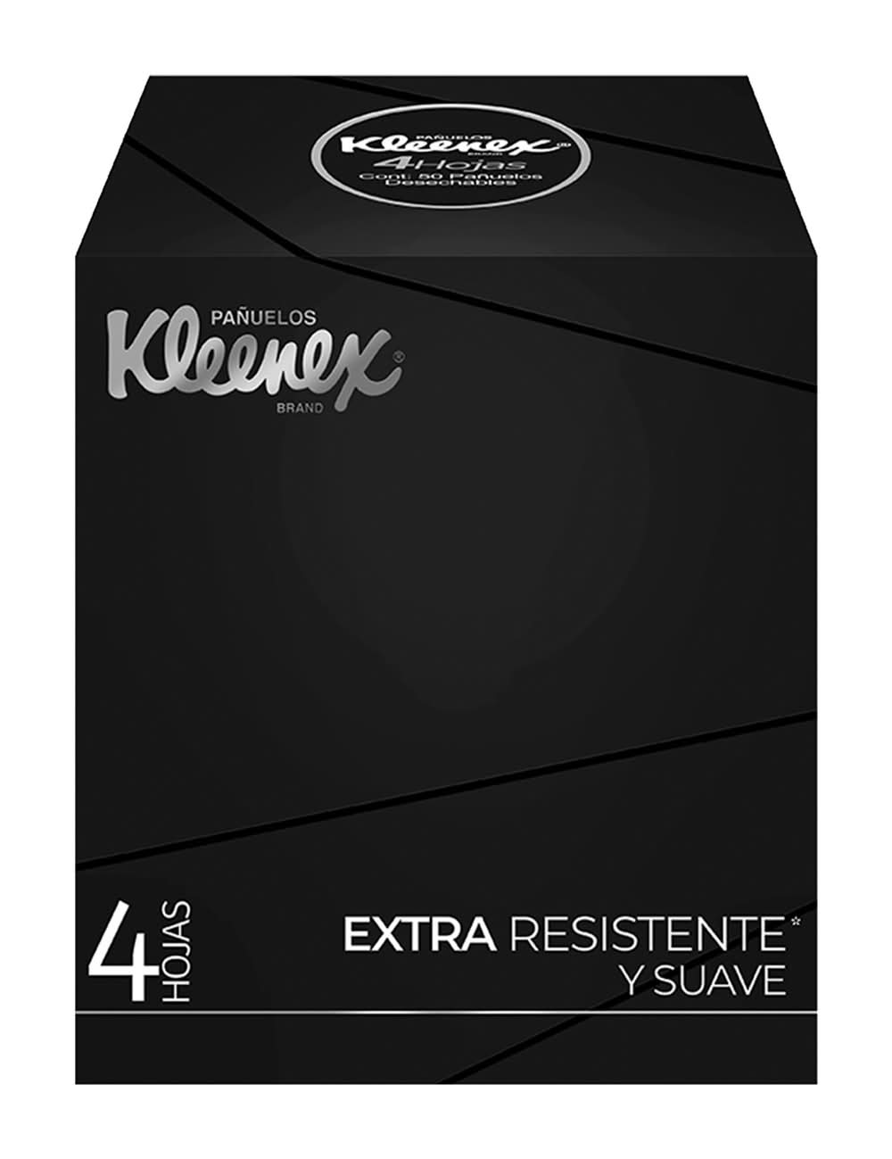 Kleenex · Black pañuelos desechables de 4 hojas (50 un)