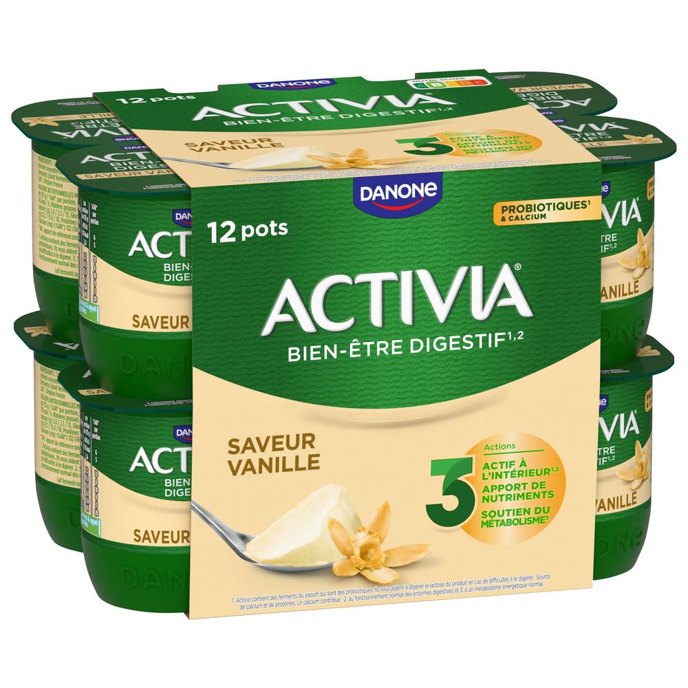 Activia - Probiotiques yaourt sucré (vanille)