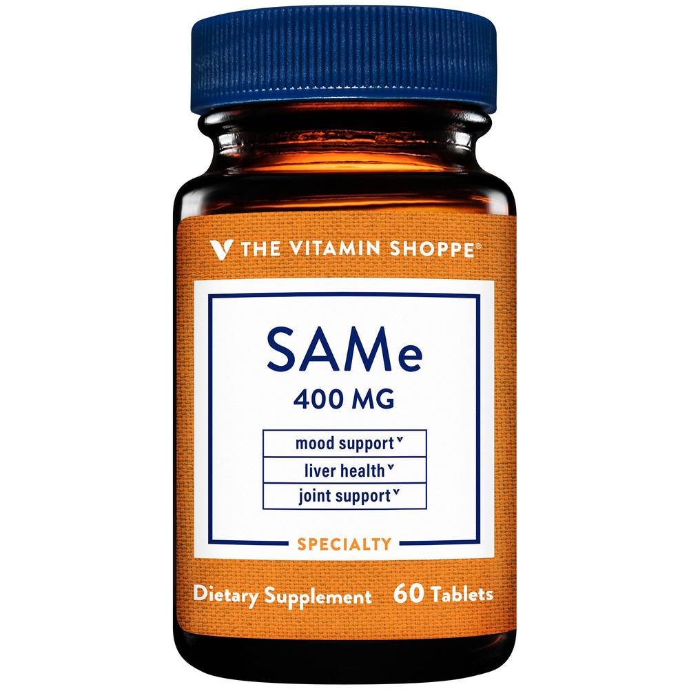 The Vitamin Shoppe Sam E Enteric Coated Mood Joint Liver Support 400 mg (60 ct)