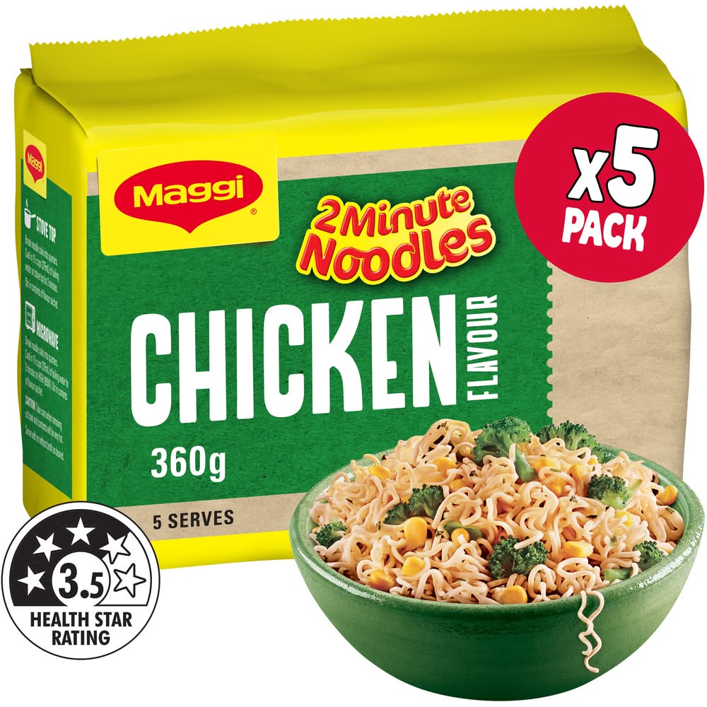 Maggi Instant Noodles, Chicken (360g, 5 pack)
