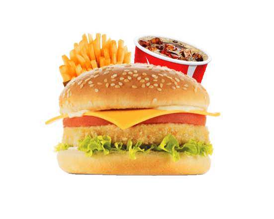 Menu burger veggie