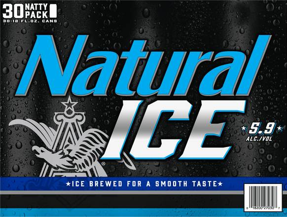 Natural Ice Natty Beer (30 pack, 18 fl oz)