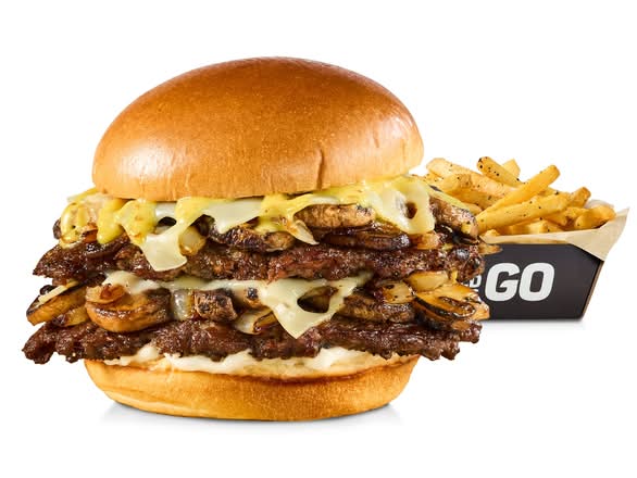 Mushroom Swiss Burger