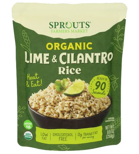 Sprouts Organic Cilantro Lime Rice Heat & Eat