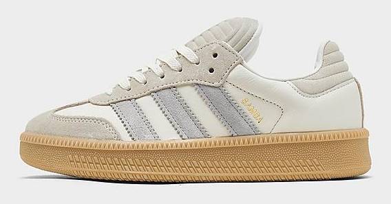 adidas gazelle silver green womens adidas Samba OG Comfort Closure Elastic Lace Shoes Kids White 4K