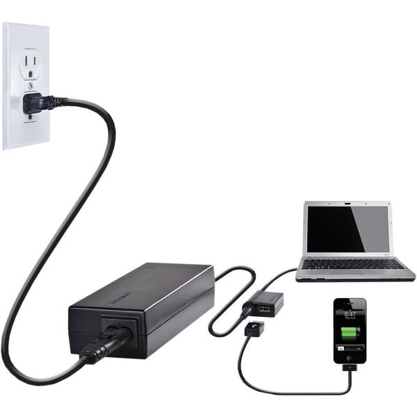 Targus® APA32US Laptop Charger With USB Fast Charging Port
