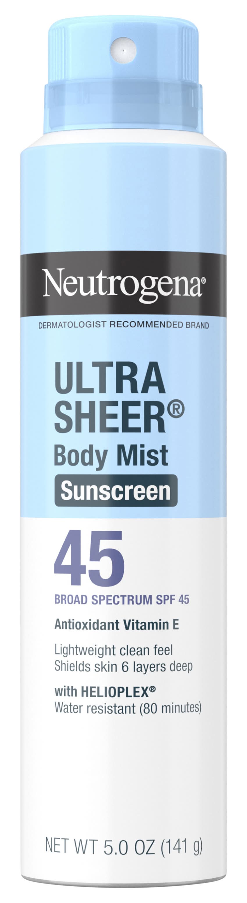 Neutrogena Ultra Sheer Body Mist Sunscreen Spf 45 (5 oz)
