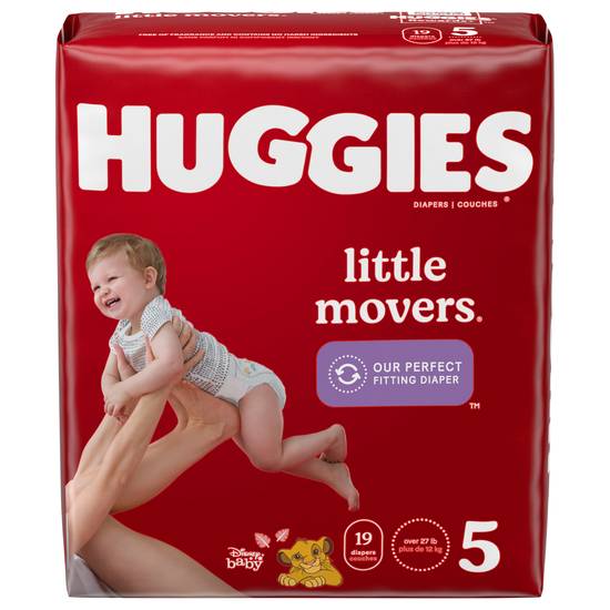 Huggies Size 5 Disney Baby Little Movers Diapers (19 diapers)