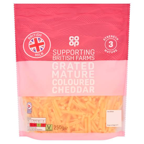 Co-Op Grated Mature Coloured Cheddar 250g