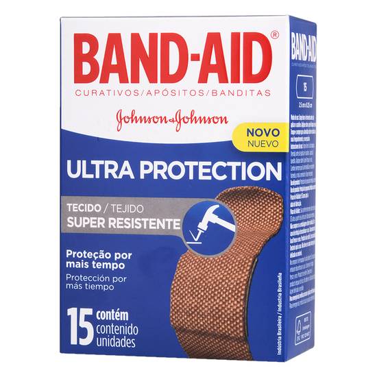 Band-aid curativo ultra protection super resistente (15 unidades)