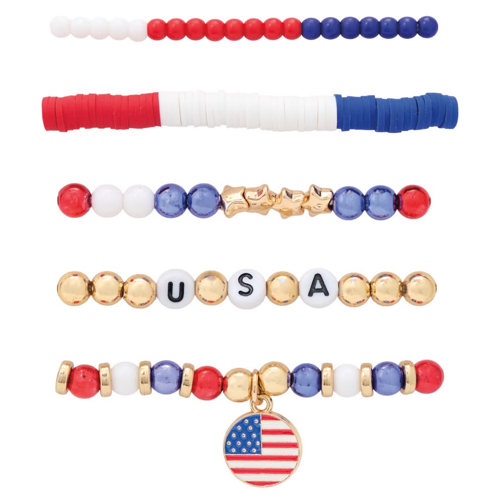 Serra Americana Accessories Beaded Bracelet Stack