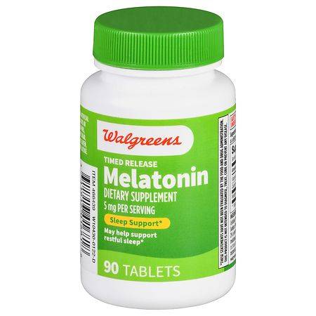 Walgreens Timed Release Melatonin 5mg Supplements