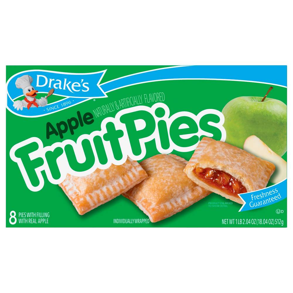 Drake's Apple Flavored Fruit Pies (512 g)
