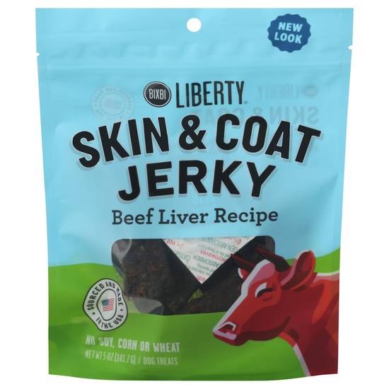 Liberty Skin & Coat Jerky Beef Liver Recipe Dog Treats