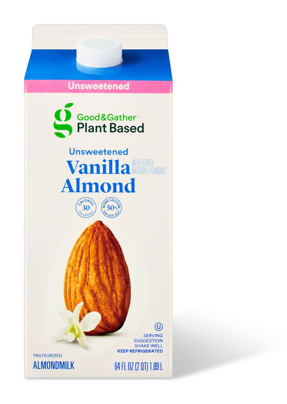 Good & Gather Unsweetened Almond Milk, Vanilla (64 fl oz)