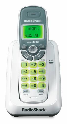 RadioShack · Teléfono inalámbrico rs6114 blanco