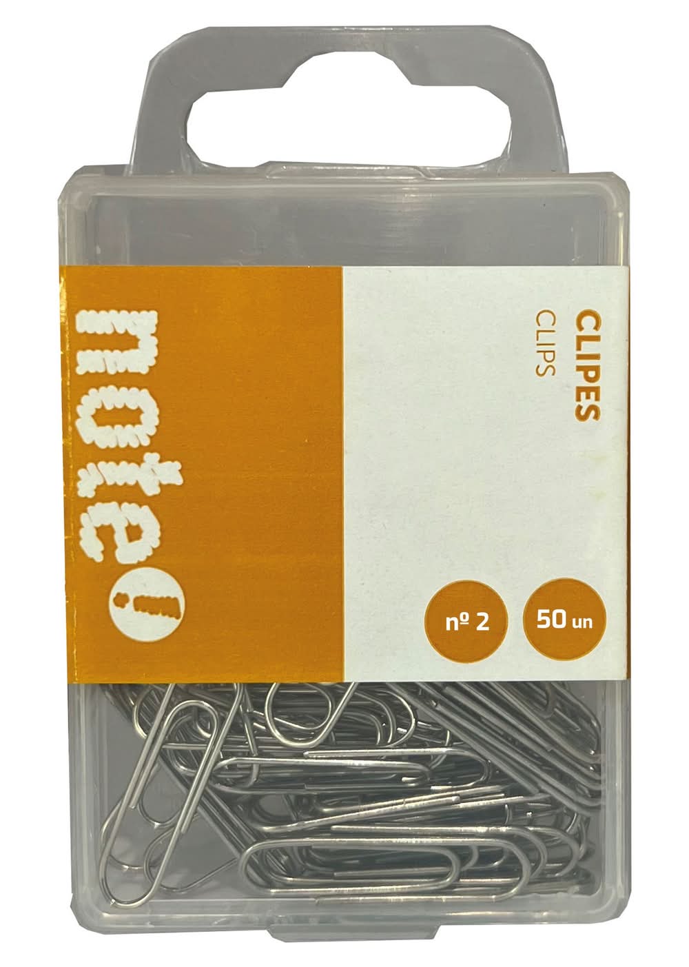 Clips Cromados Nº2 50 unidades Note!