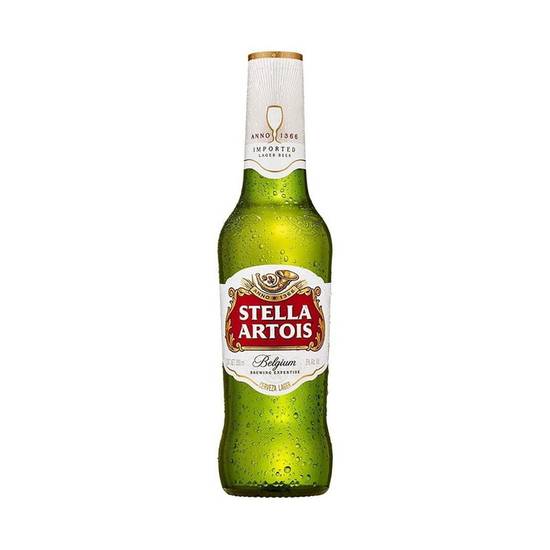 Stella artois cerveza premium lager (botella 330 ml)