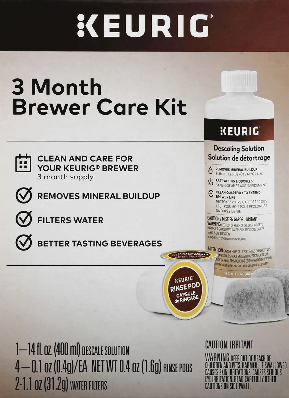 Keurig 3 Month Brewer Care Kit