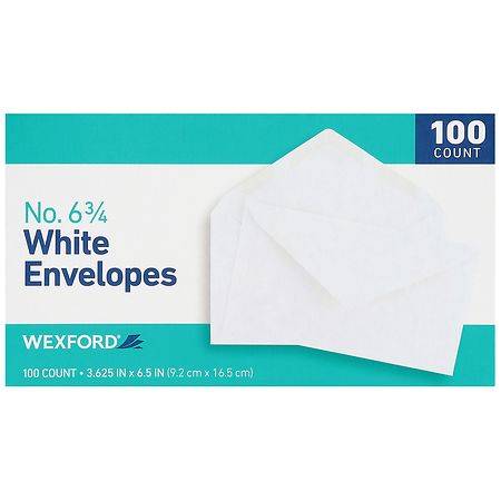 Wexford White Envelopes - 100.0 EA