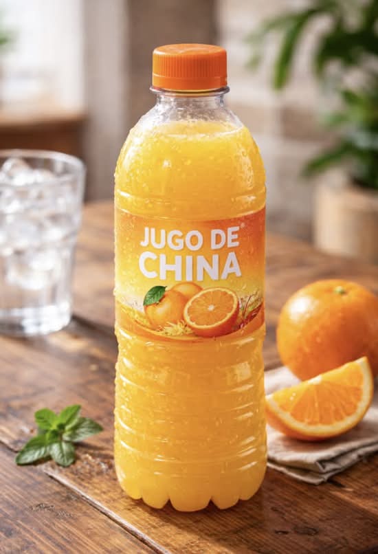 Jugo de China en botella