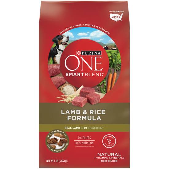 Purina One Dog Food Lamb & Rice (8 lb)