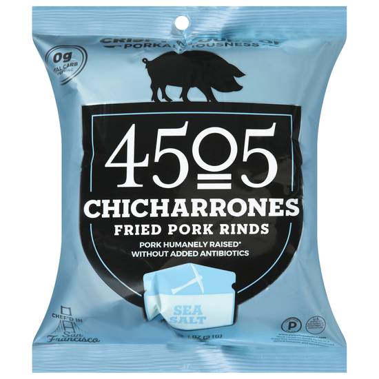 4505 Meats Chicharrones Fried Pork Rinds With Sea Salt (1.1 oz)