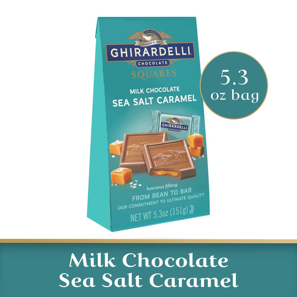 Ghirardelli Milk Chocolate Sea Salt Caramel Squares (5.3 oz)