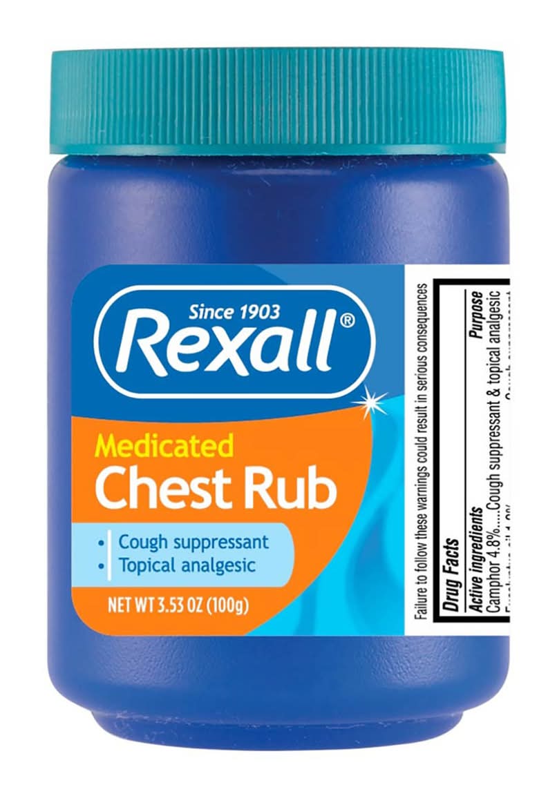 Rexall Medicated Chest Rub 3.53 Oz