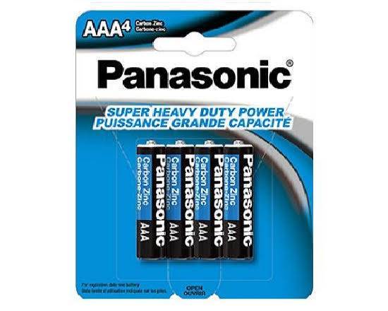 Panasonic AAA Heavy Duty Batteries (4 Card)