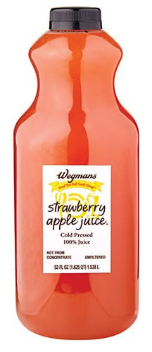 Wegmans Cold Pressed 100% Juice, Strawberry Apple