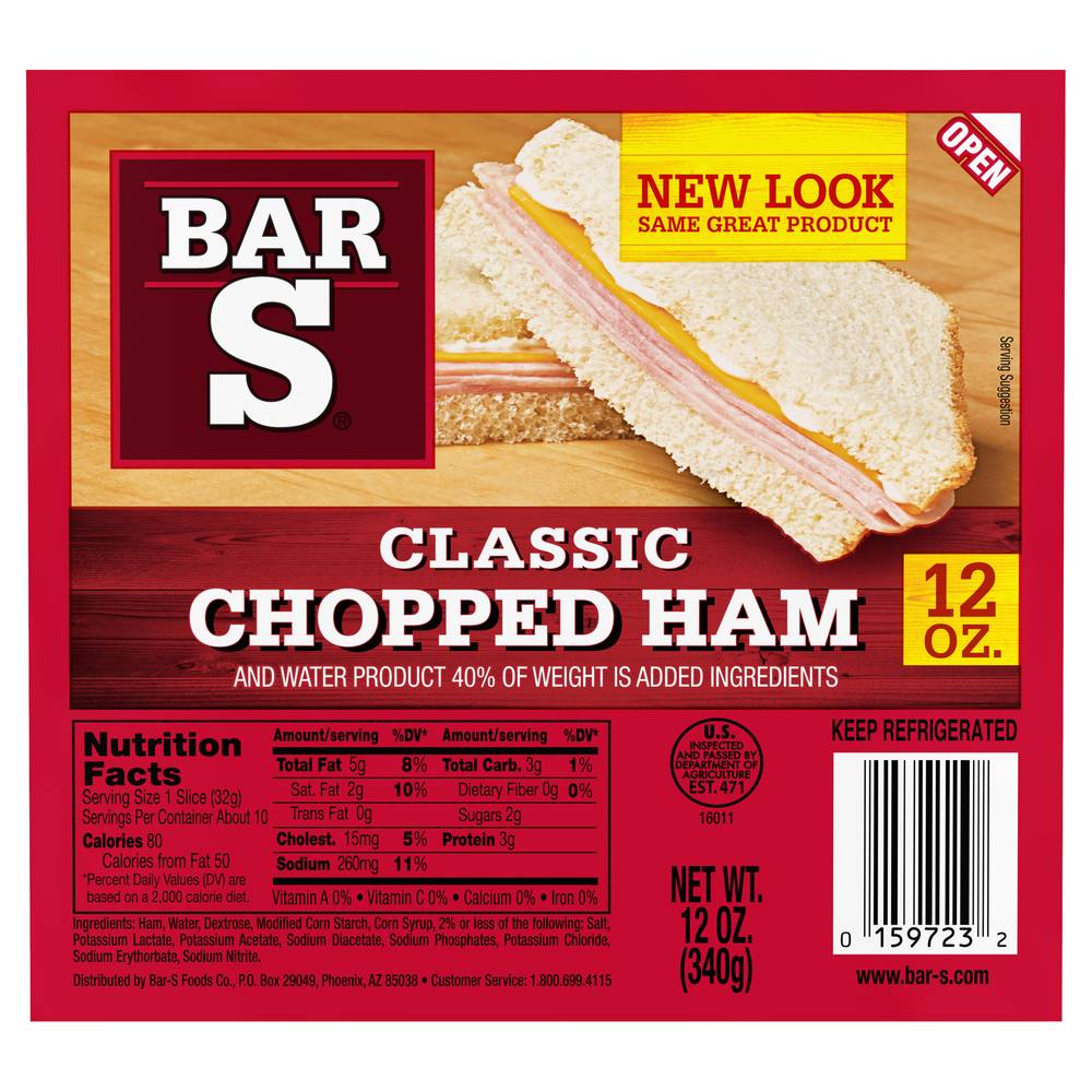 Bar-S Chopped Ham (12 oz)