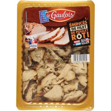 Emincés de poulet rôti LE GAULOIS - la barquette de 180 g