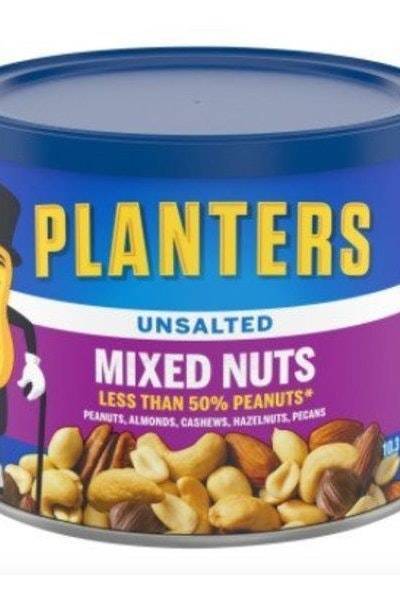 Planters Unsalted Mixed Nuts (10 oz)