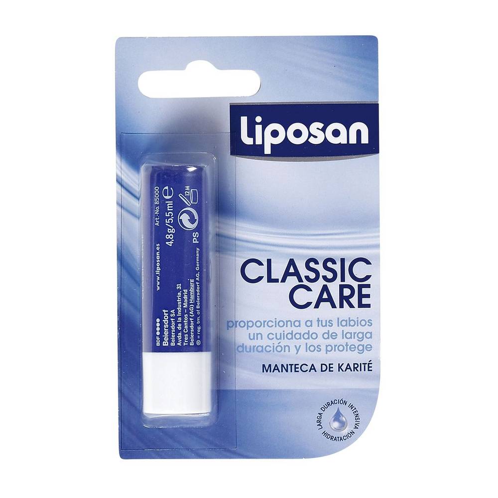 Protector labial LIPOSAN cuidado clásico blíster 1 ud