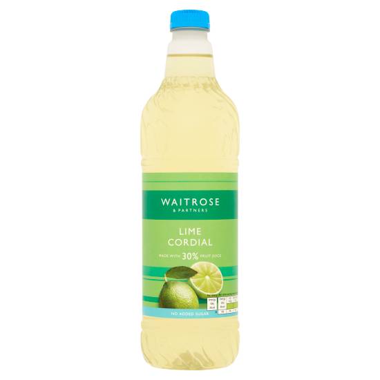 Waitrose Lime Cordial Soft Drink(1L)