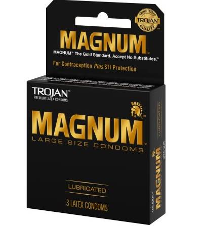 Trojan - Magnum Lubricated Condoms - 3 Ct (6 Units)