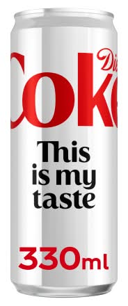 Diet Coke Cola Soda (330ml)