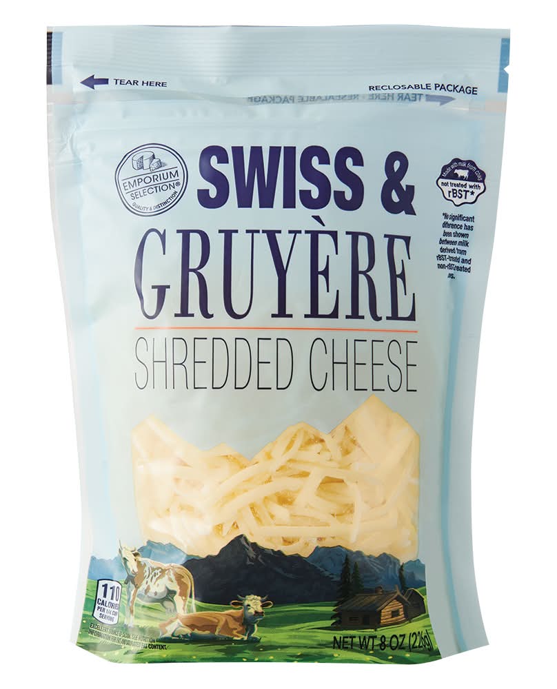 Emporium Selection Specialty Shredded Swiss & Gruyere Cheese (8 oz)