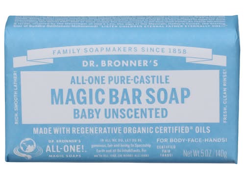 Dr. Bronner's Unscented Bar Soap