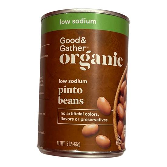Good & Gather Organic Low Sodium Pinto Beans