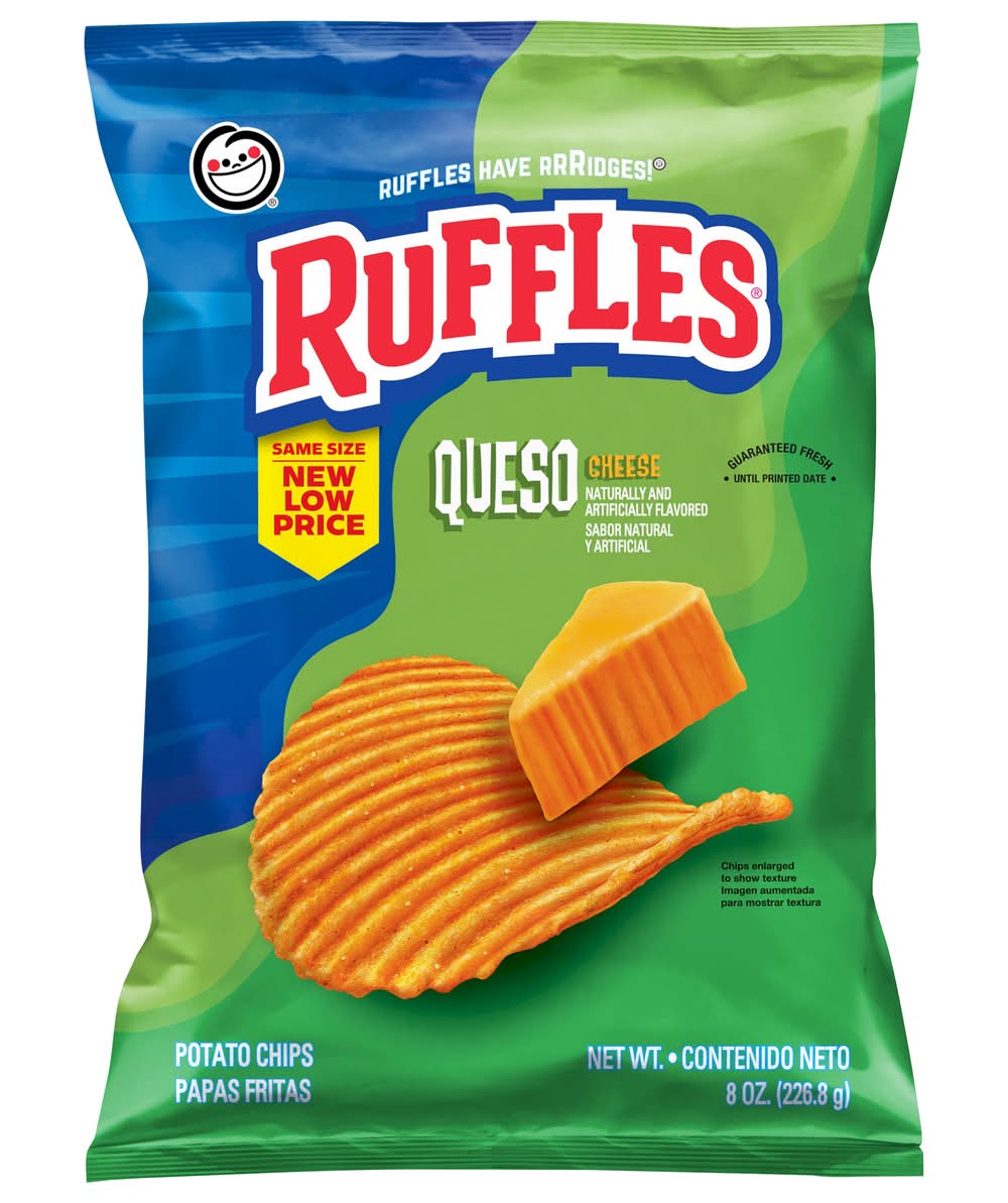 Ruffles Potato Chips, Cheese (8 oz)
