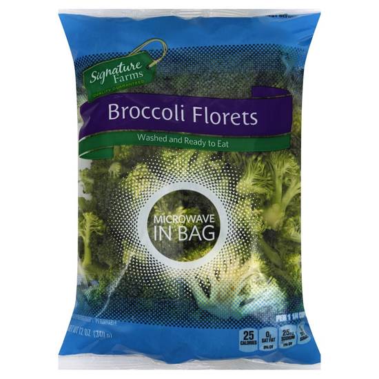 Order Signature Farms · Broccoli Florets (12 oz) food online from Safeway store, Eureka on bringmethat.com