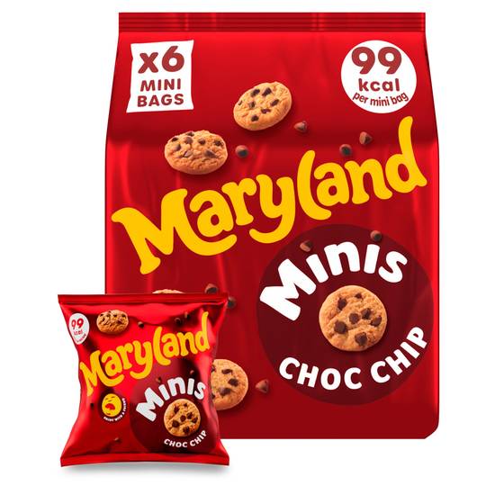 SAVE £0.45 Maryland Minis Chocolate Chip Cookies x6