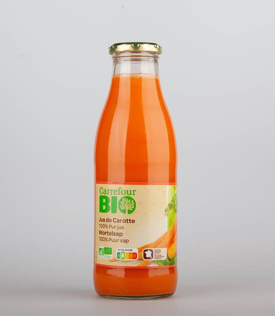 Carrefour Bio - Pur jus de légumes (750 ml) (carotte)