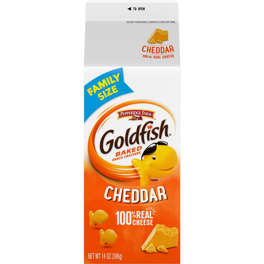 Goldfish Family Size Cheddar Baked Snack Crackers (14 oz)