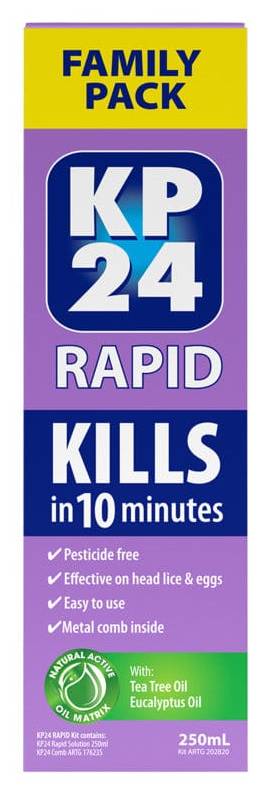 KP24 Rapid Lice Treatment 250ml