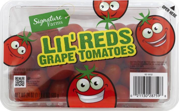 Order Signature Farms · Grape Tomatoes (24 oz) food online from Safeway store, Eureka on bringmethat.com